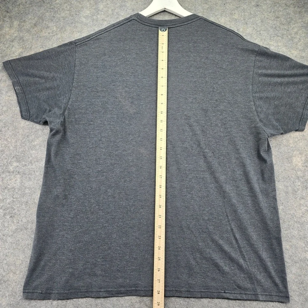 Levis Mens 2XL Gray California Bear Graphic T-Shirt Cotton Blend Short Sleeve